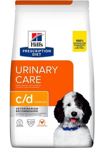 Hills Veterinary Diet Urinary Care C/d Multicare Tavuklu Köpek Maması 12 kg