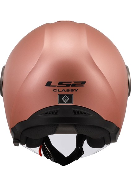 Classy Mat Gold Pembe Kask