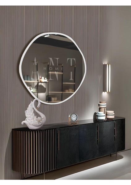 Arya Ayna Asimetrik Ayna, Dekoratif Ayna, Duvar Aynası Banyo Aynası Holl Aynası 80CM fırsatları