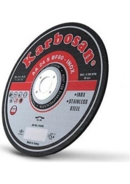 Inox Kesme Taşı 115 x 1.0 x 22.23 (10 Adet)