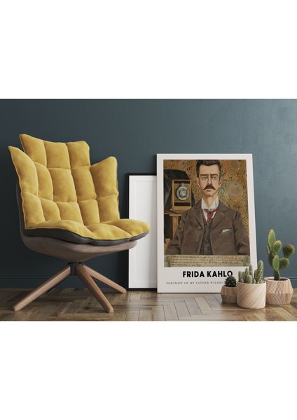 Frida Kahlo Sanatsal Tablo Salon Duvar Dekorasyonu Kanvas Tablo