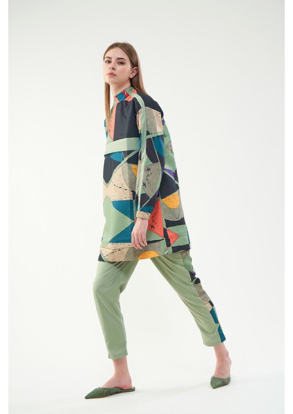 Desenli Tesettür Mayo Çağla Kısa fiyatları