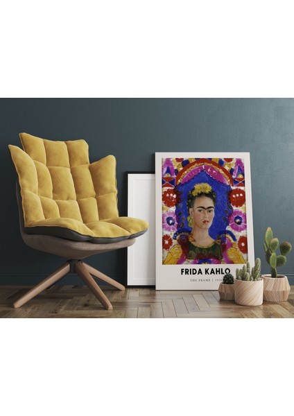 Duvar Dekorasyonu Sanatsal Kanvas Tablo Frida Kahlo Cafe Dekorasyonu