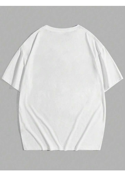 Stıl-X Harry Potter Baskılı Bisiklet Yaka, Pamuklu Oversıze Unısex Tshırt modelleri