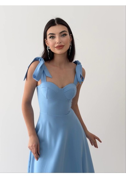 Sindirella Midi Atlas Elbise