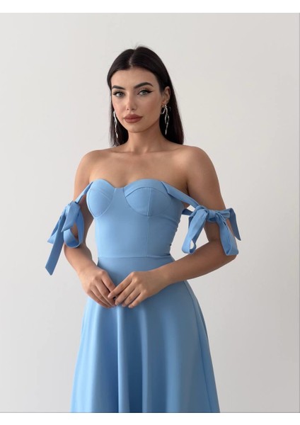 Sindirella Midi Atlas Elbise