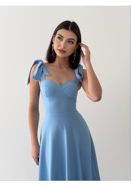 Sindirella Midi Atlas Elbise