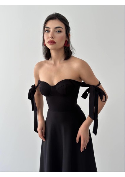 Sindirella Midi Atlas Elbise