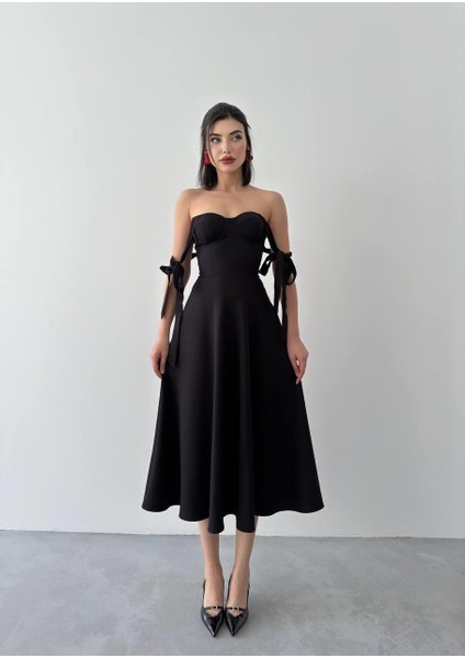 Sindirella Midi Atlas Elbise