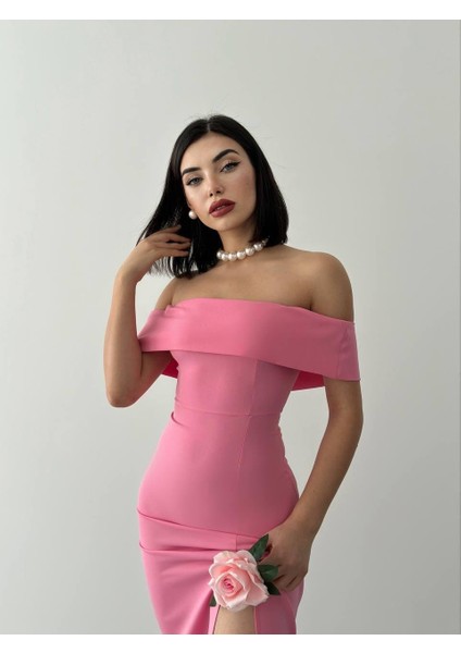 Madonna Yaka Uzun Elbise