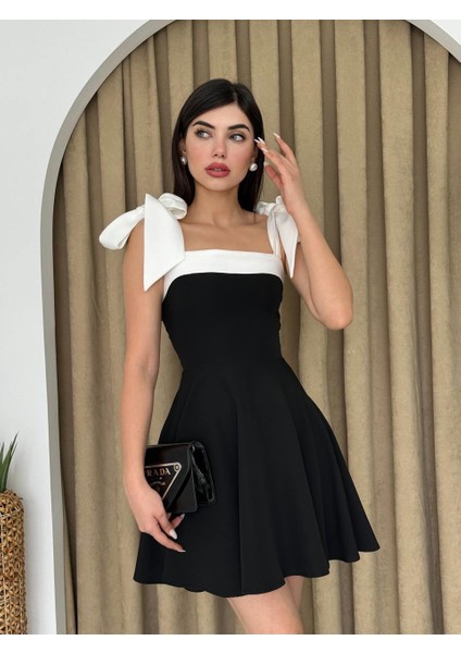 Rosalie Kalın Askılı Mini Elbise