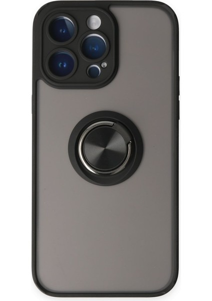 Apple iPhone 12 Pro Max Kılıf Montreal Mat Yüzüklü Kapak