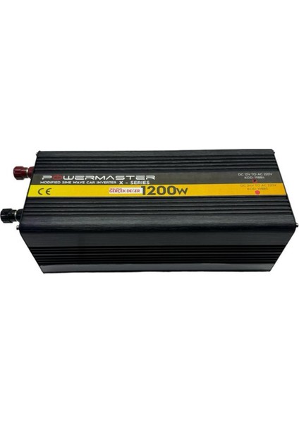 12V Volt 1.2kw 1200W Watt Modifiye Sinus Inverter 220 Çevirici Invertör Dijital Ekranlı Dönüştürücü