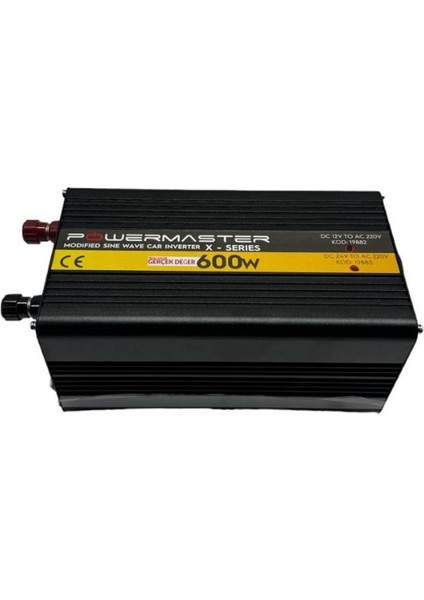 12 V Volt 600 W Watt Modifiye Sinus Solar Inverter 220V Çevirici Invertör Dönüştürücü