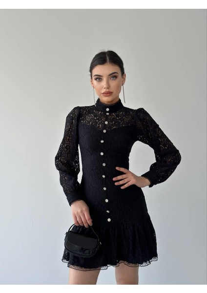 Maria Tasarım Dantel Elbise