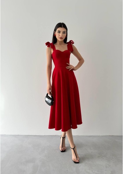 Sindirella Midi Atlas Elbise