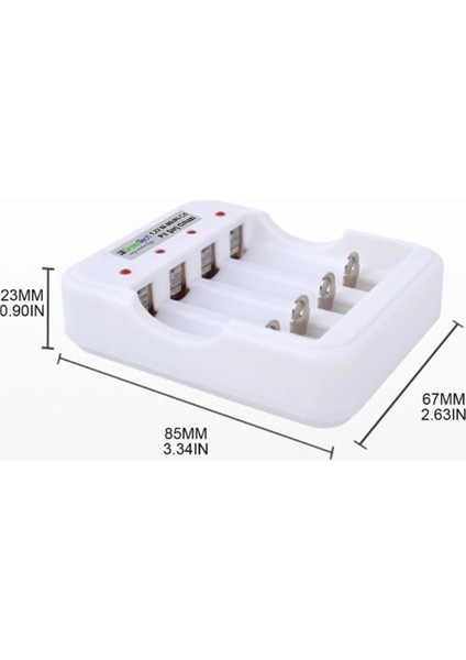 Pil Şarj Cihazı (Dört Yuvalı) - 1.2V Ni-Mh / Ni-Cd AA / AAA / GT-BC04