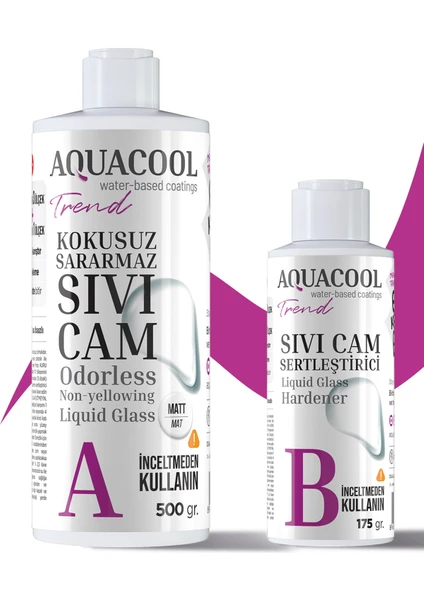 Aquacool Trend Kokusuz Sararmaz Sıvı Cam 500 ml