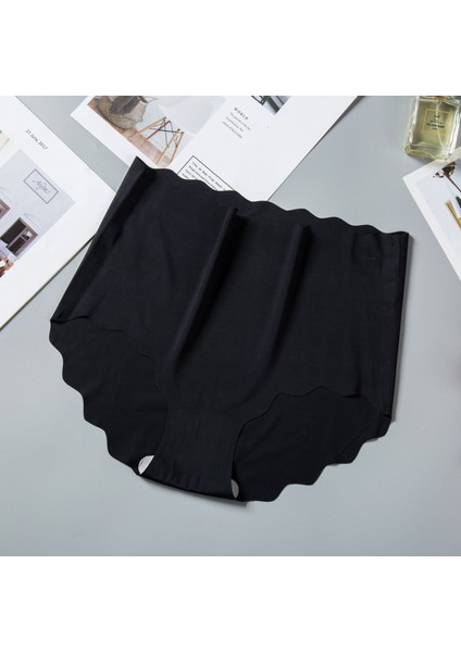 Kadın Mikro Şeffaf Dikişsiz Külot Ince Nefes Alabilir Elastik Yüksek Bel Esnek Iz Yapmaz Korse Siyah fiyatları