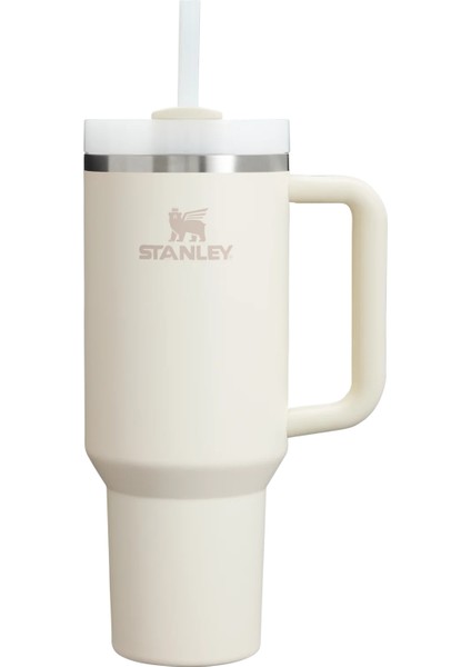 The Quencher Flowstate™tumbler | 40 Oz (1,18 L) Krem Renkli Pipetli Termos