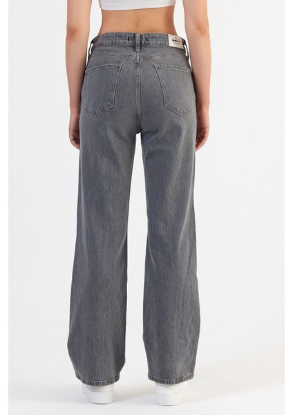 Alexandra 011 Wıde Leg Fıt Denim Pantolon fırsatları