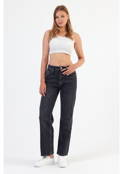 Alexandra 011 Wıde Leg Fıt Denim Pantolon indirimleri