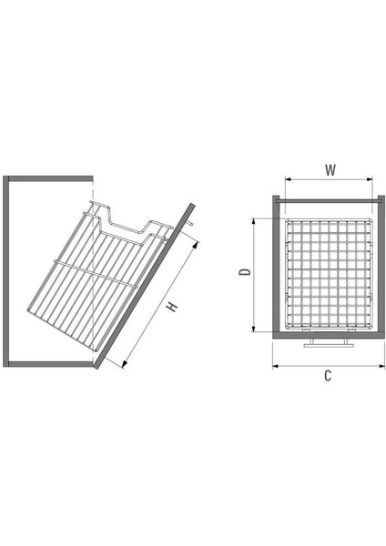 S-8112-A Uzun Çamaşır Sepeti H:50 M:350 fırsatları