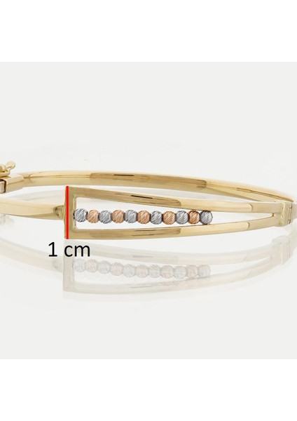 14 Ayar Altın Geometrik Tasarım Kelepçe Bilezik indirimleri