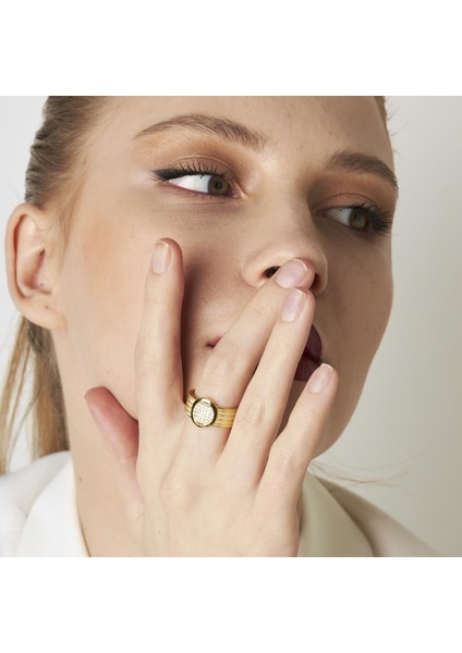 Dört Sıralı Oval Taşlı Yüzük indirimleri