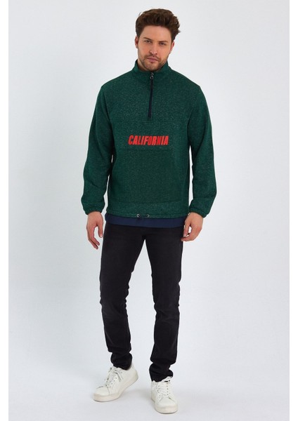 Garnili Baskılı Sweatshırt (E23-61903)
