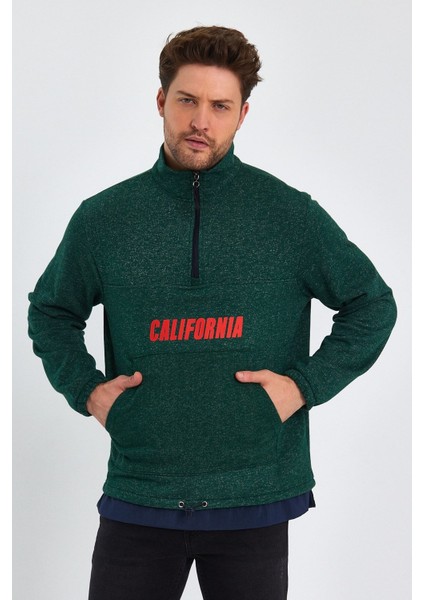 Garnili Baskılı Sweatshırt (E23-61903)