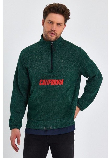 Garnili Baskılı Sweatshırt (E23-61903)