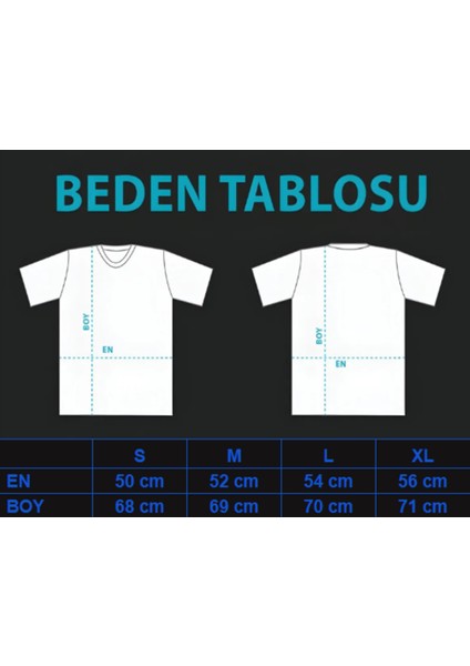Stıl-X Rock & Roll Baskılı, Bisiklet Yaka, %100 Pamuklu, Standart Kalıp, Unısex Tshırt