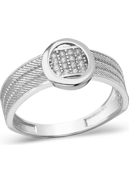 Üç Sıralı Taşlı Yuvarlak Model Yüzük fiyatları