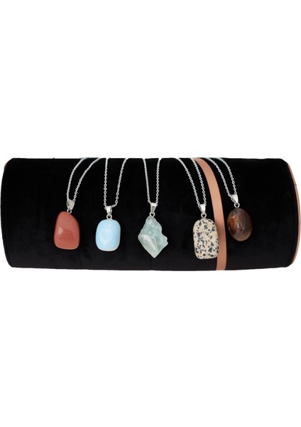 Sodalite Doğal Taşı Kalp Kolye (Zincirli) fiyatları