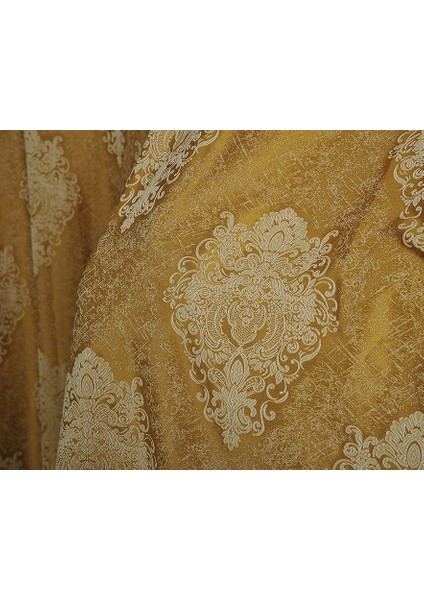 Yeni Sezon Oturma Odası Salon Fon Perde Büzgülü Ekstrafor Dikim Pierre Carden Series Desing England fırsatları