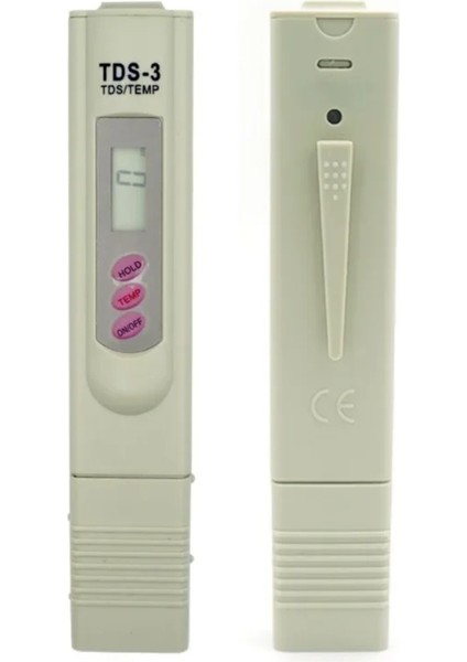 Dijital LCD Test Cihazı, Su Kalitesi Için, Tds-3 Su Test Kalemi, Saflık Filtresi 0-9990 Ppm Sıcaklık Içme Suyu, Akvaryum ve Yüzme Havuzları Için
