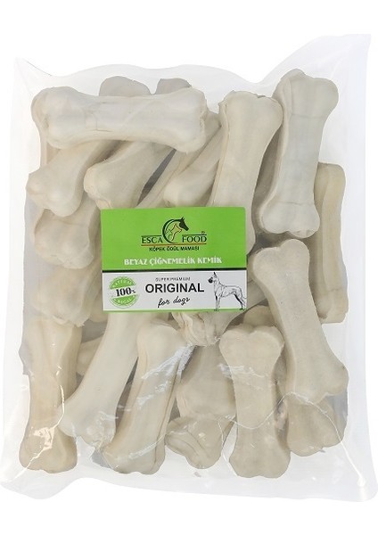 Beyaz Pres Kemik 7,5cm - 25'li