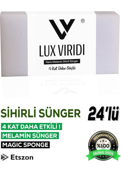 Lux Viridi Sihirli Sünger (Magic Sponge) 24 Adet