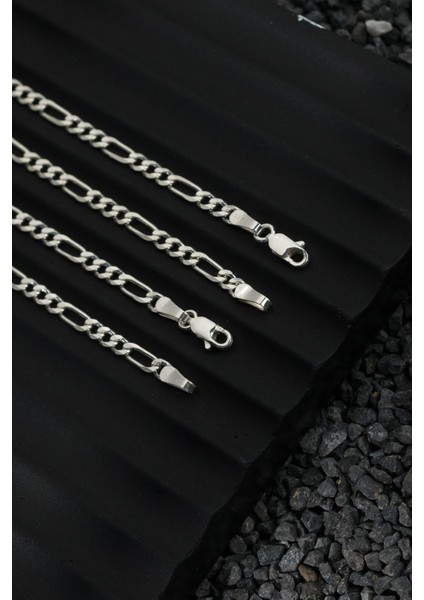 925 Ayar Gümüş Zincir 4mm Figaro Kolye fiyatları