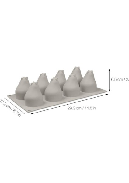 Silikon Kek Kalıbı Armut Desenli (Platium Silikon)