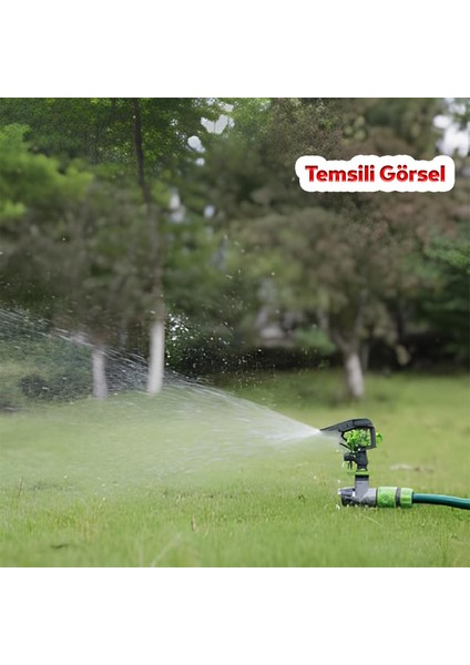 Vurmalı Tabanca Metal Kazıklı Toprağa Gömmeli Hareketli Su Fıskiyesi Bahçe Çim Sulama Aparatı