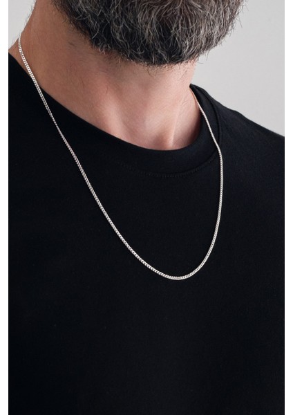 925 Ayar Gümüş Zincir 2mm Gurmet Kolye