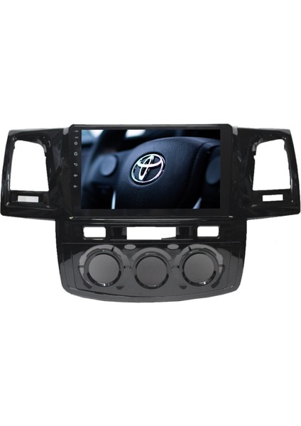 Toyota Hilux Android Carplay Multimedya 2005-2008 Manuel Klima 4gb Ram + 64GB Hafıza + 8 Çekirdek