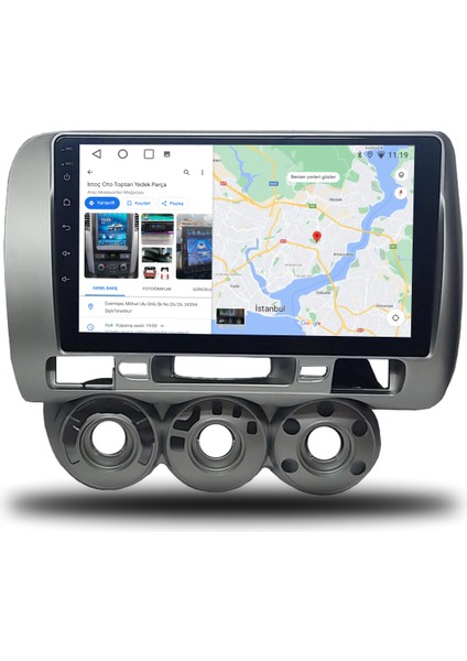 Honda Jazz Android Carplay Multimedya 2002-2008 Manuel Klima 2gb Ram + 32GB Hafıza + 4 Çekirdek modelleri
