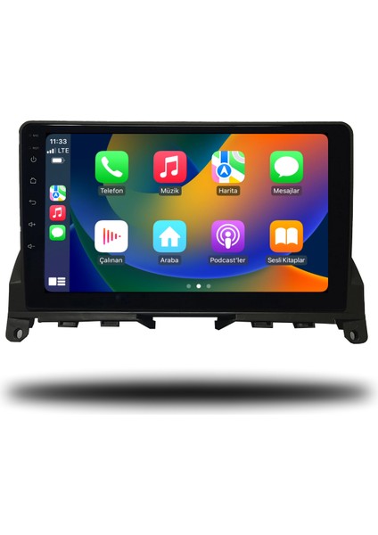 Mercedes C Class Android Carplay Multimedya 2007-2011 4gb Ram + 64GB Hafıza + 8 Çekirdek fiyatları