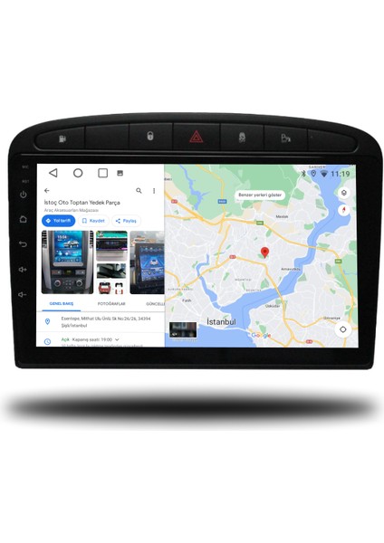 Peugeot 308 Android Carplay Multimedya 2007-2013 6gb Ram + 128GB Hafıza + 8 Çekirdek modelleri