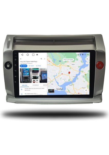 Citroen C4 Android Carplay Multimedya 2005-2010 2gb Ram + 32GB Hafıza + 4 Çekirdek modelleri