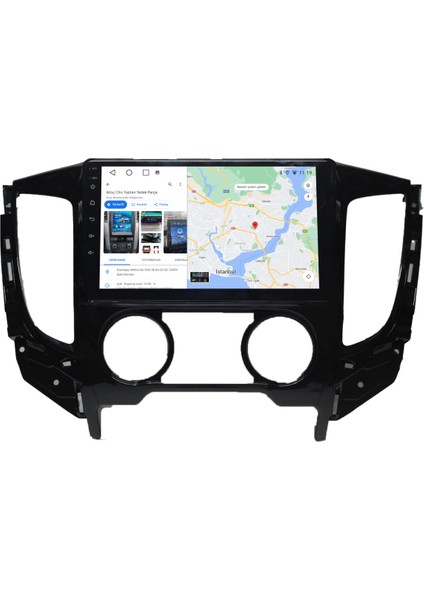 Mitsubishi L200 Android Carplay Multimedya 2015-2022 Manuel Klima 2gb Ram + 32GB Hafıza + 4 Çekirdek modelleri