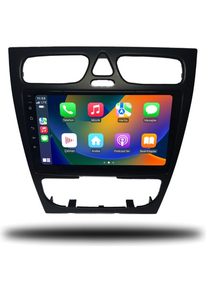 Mercedes W209 Clk Android Carplay Multimedya 1999-2007 4gb Ram + 64GB Hafıza + 8 Çekirdek fiyatları